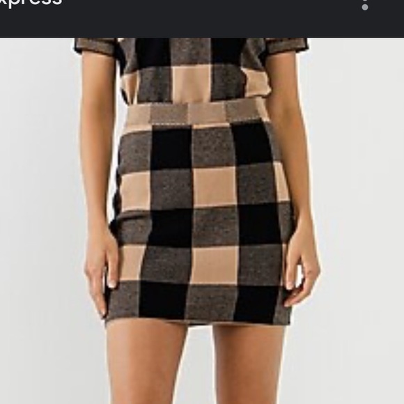 English Factory Dresses & Skirts - Ike New English Factory Gingham Skirt